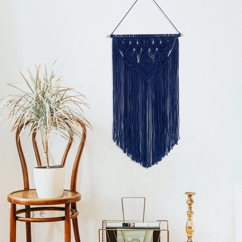 Winterdemoon Macrame Wall Hanging Boho Woven Tapestry Home Decor - Image 4